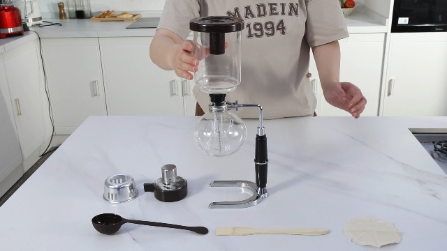 5-Cup Siphon Coffee Maker，Tabletop Siphon Coffee Maker，Glass